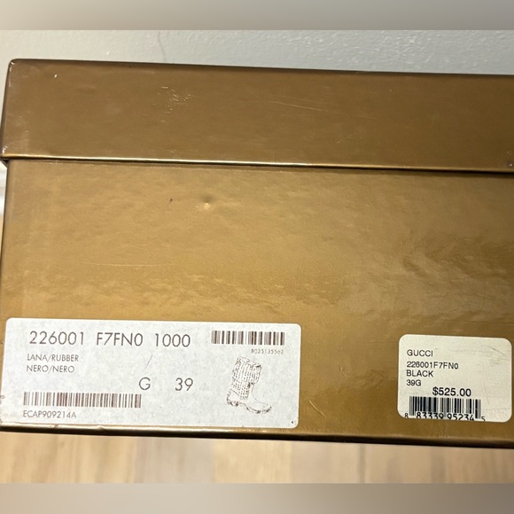 Authentic Women’s Gucci Lana Rubber Boots - Picture 9 of 9